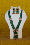 Antique Emerald Bead Archway Pendant Set