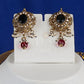 Antique Garnet Mesh Medallion Necklace Set