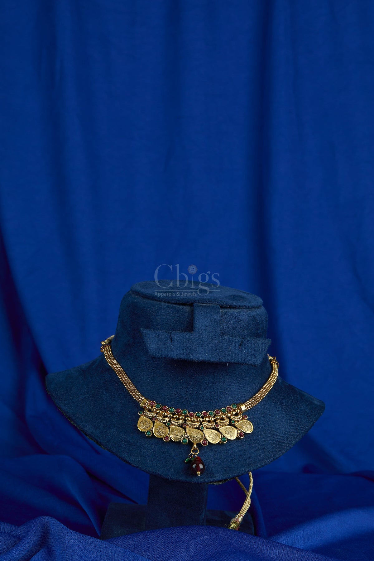 Antique Lakshmi Coin Fringe Necklace
