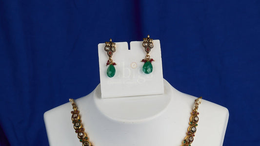 Emerald Drop Floral Antique Set