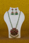 Antique Mint Blossom Navarathna Medallion Set