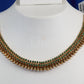 Antique Emerald Pearl Leaf Choker