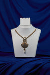 Antique Pearl Peacock Pendant Necklace