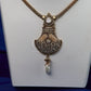 Antique Pearl Peacock Pendant Necklace