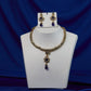 Antique Sapphire Blue Kundan Drop Set