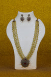 Antique Golden Citrine Multi-Strand Medallion Set