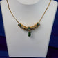 Antique Emerald Scroll Bead Necklace