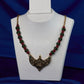 Antique Ruby Green Lakshmi Bead Temple Necklace