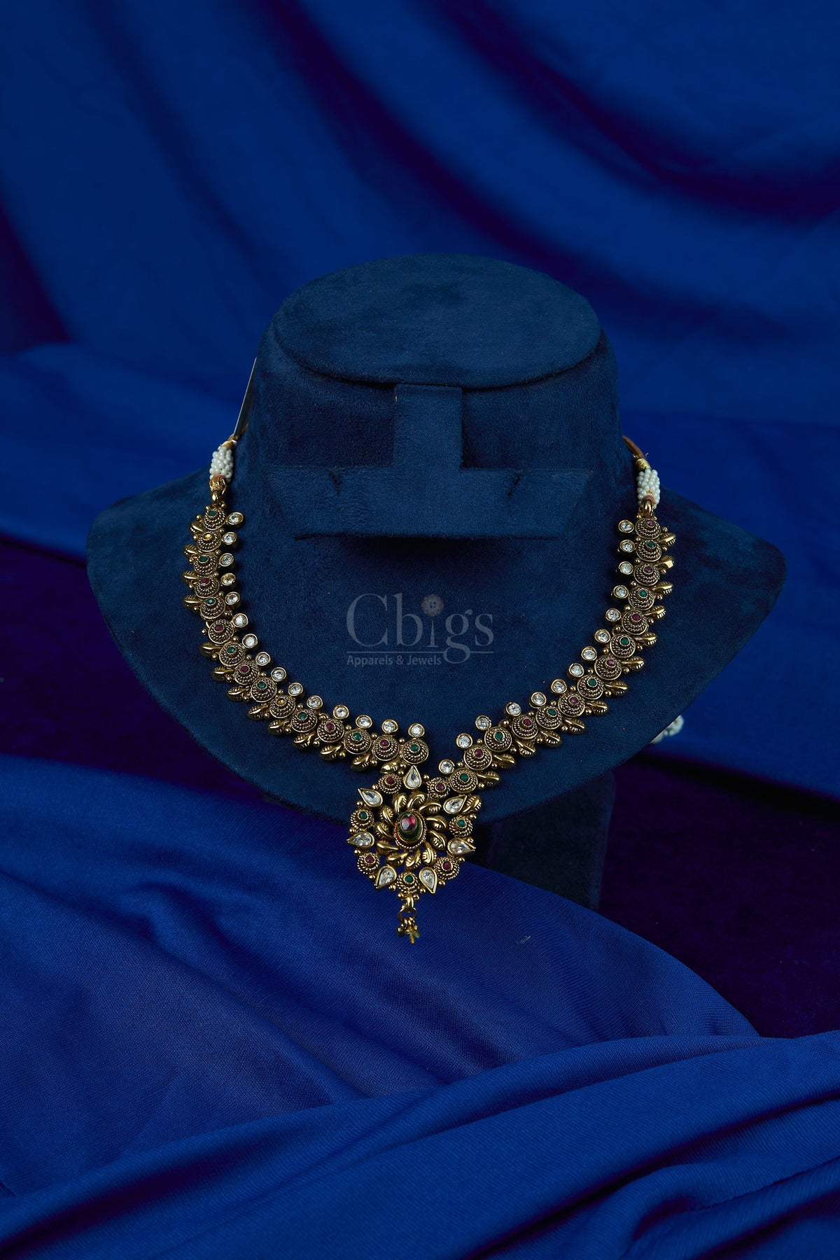 Antique Kundan Floral Double-Strand Necklace