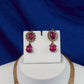 Antique Ruby Mesh Mandala Necklace Set