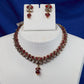 Antique Ruby Garland Drop Choker Set
