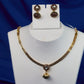 Antique Minimal Kundan Bell Pendant Necklace