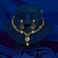 Antique Pearl Blossom Drop Necklace Set