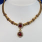 Ruby Teardrop Antique Collar