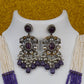 Antique Amethyst Pearl Victorian Pendant Necklace