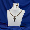 Black Onyx Teardrop Antique Set