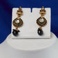 Black Onyx Teardrop Antique Set