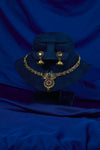 Antique Kundan Flower Pearl Choker Set