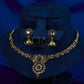 Antique Kundan Flower Pearl Choker Set