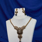 Antique Black Kundan Cascade Medallion Set