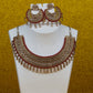 Antique Ruby Kundan Crescent Choker Set