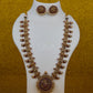 Antique Ruby Peacock Medallion Temple Haram
