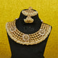 Antique Pearl Kundan Royal Broad Choker