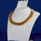 Antique Gold Ball Fringe Collar