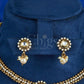 Antique Pearl Kundan Floral Necklace Set