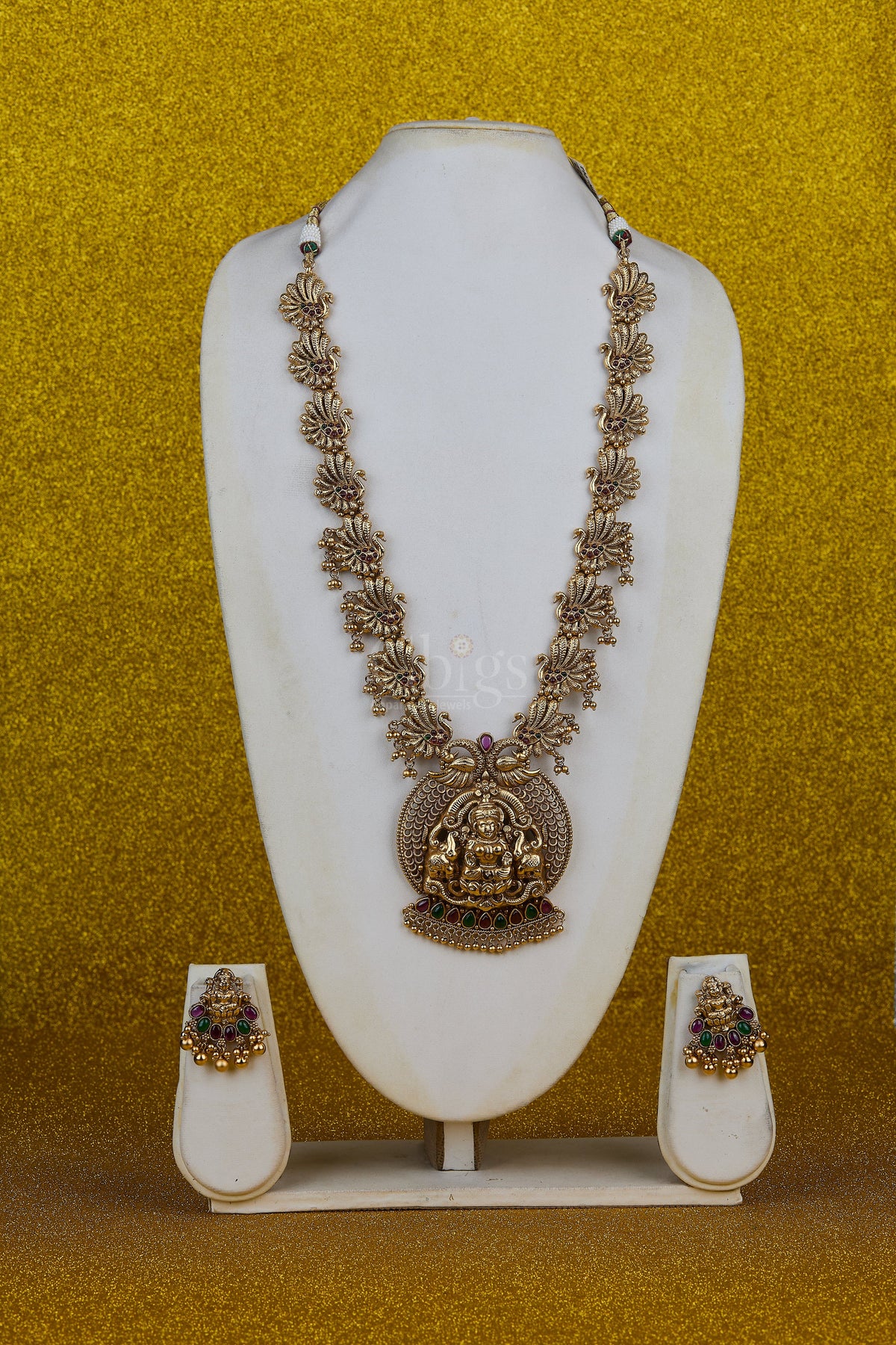 Antique Lakshmi Peacock Heritage Long Haram