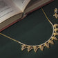 Golden Leaf Trail Diamond Crush Necklace Set