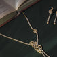 Loop Tassel Diamond Crush Necklace Set