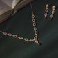 Ruby Marquise Drop Diamond Crush Necklace Set