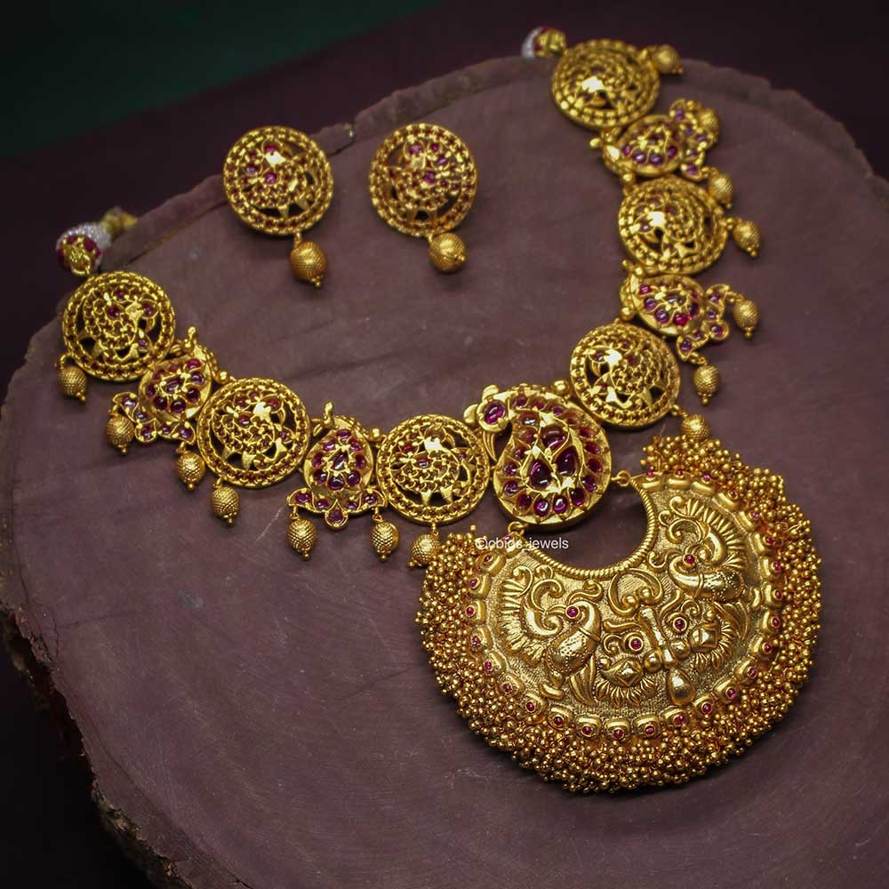Antique Necklace with Semi-Precious Stones