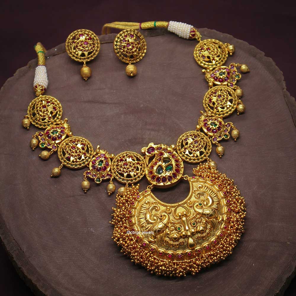 Antique Necklace with Semi-Precious Stones
