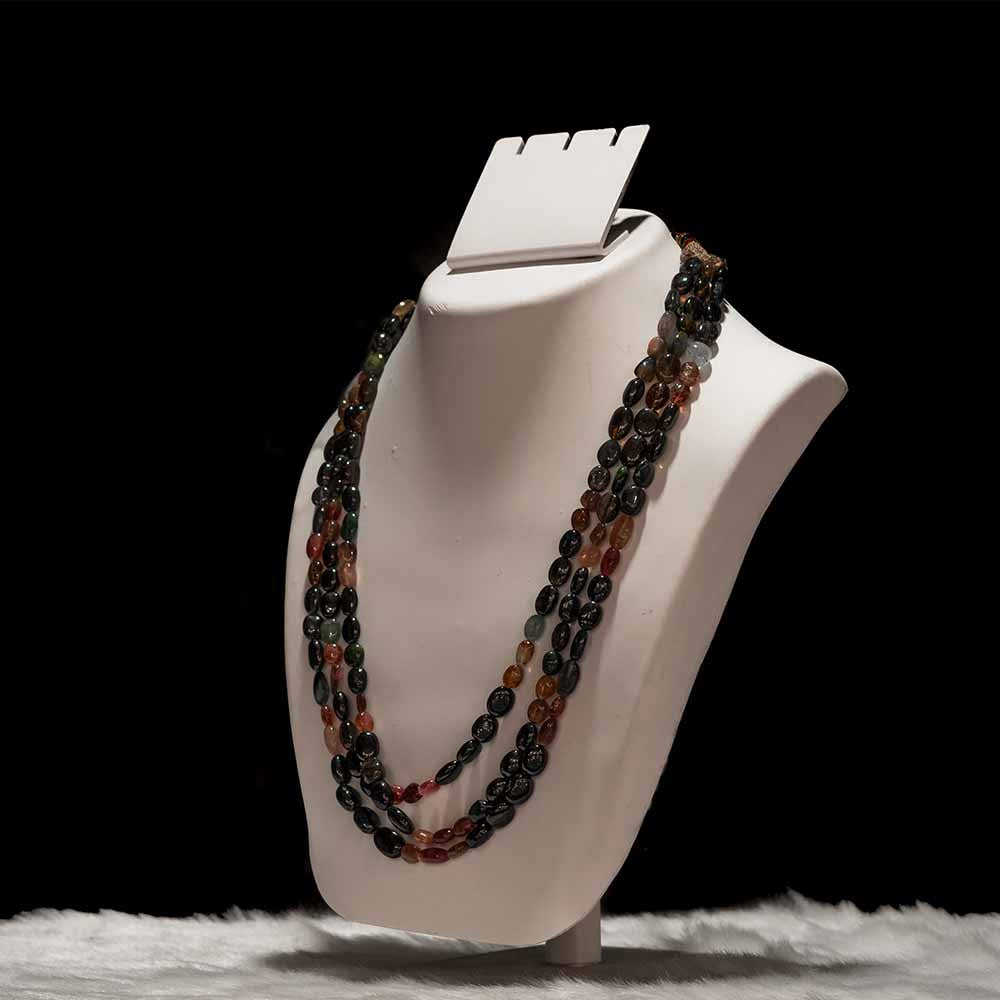 Real Tourmaline beads - 3 lines.