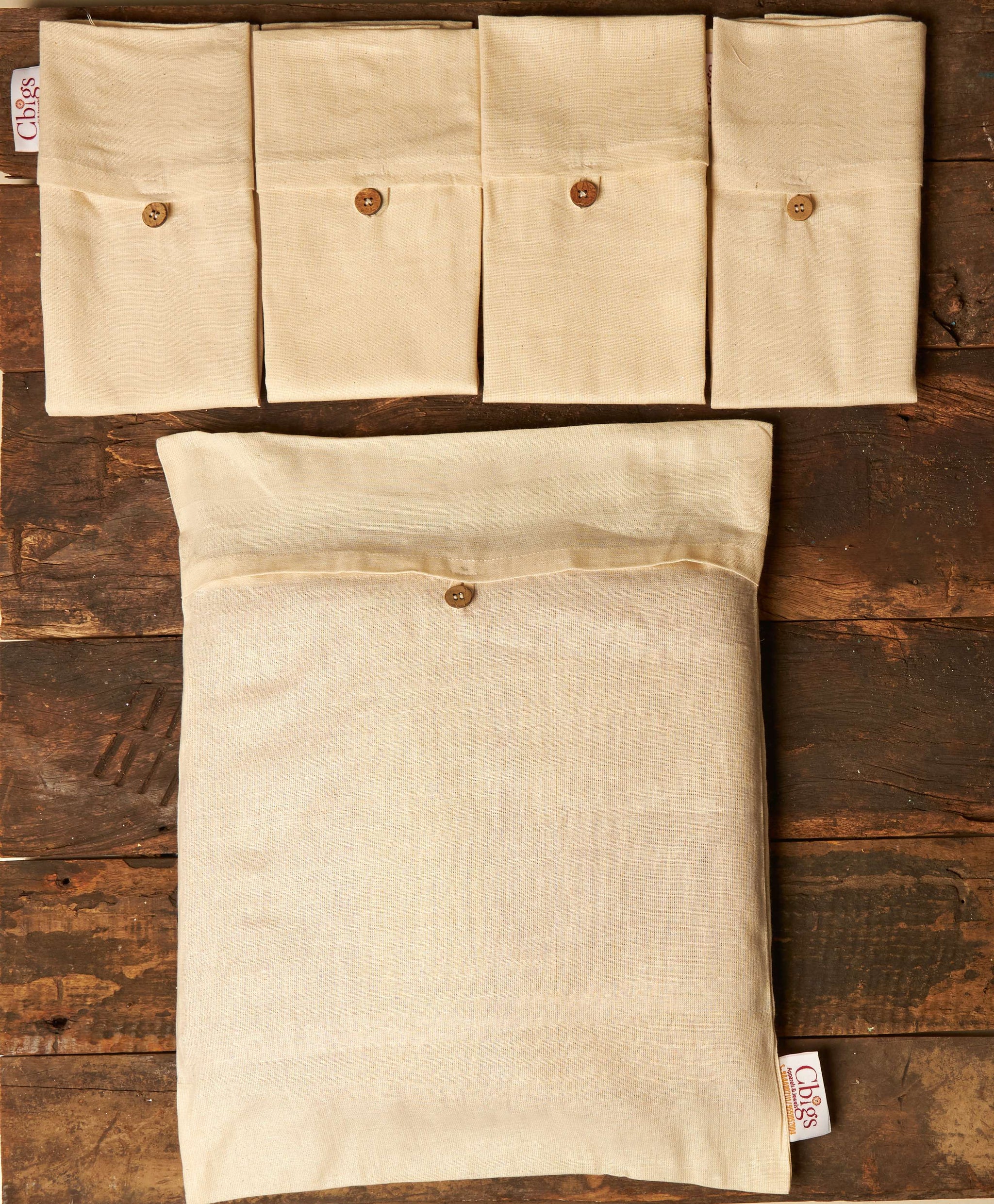 Eco-Friendly Premium Cotton Saree Bags (15 x 17 inches).