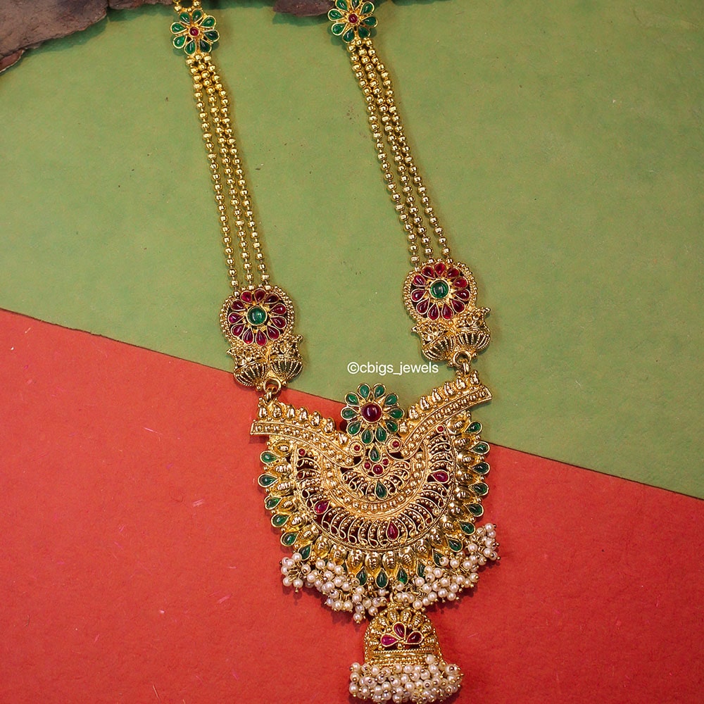 Antique Gold Haram with Pendant