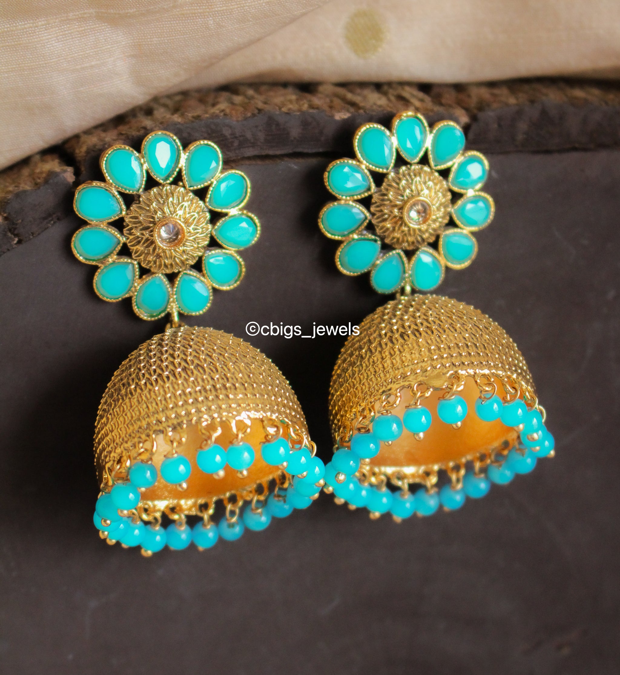 Antique Turquoise Jumka