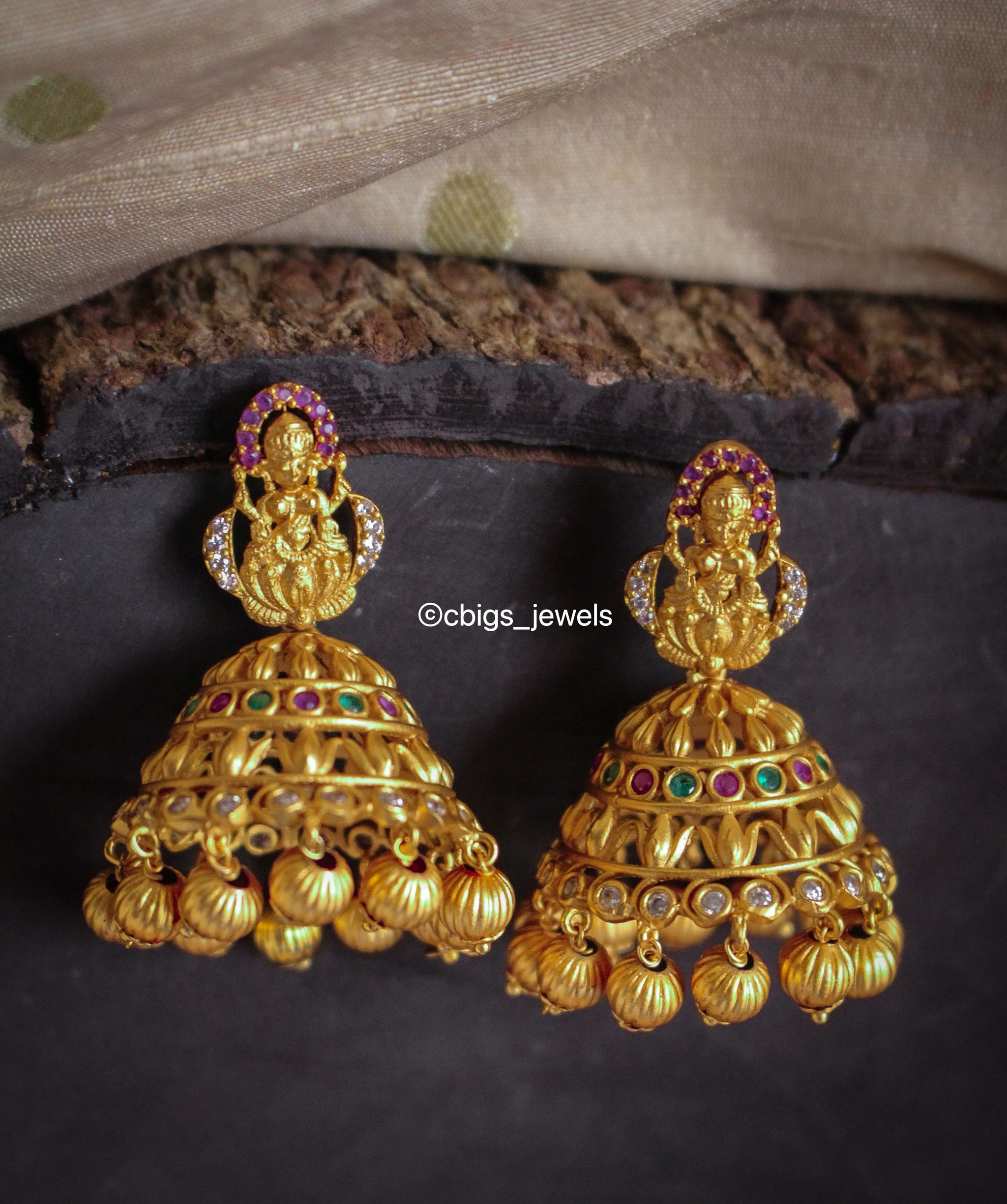 Exquisite Matte Gold Traditional Peacock Earrings with AD Stones and  Hanging Pearls | Sasitrends