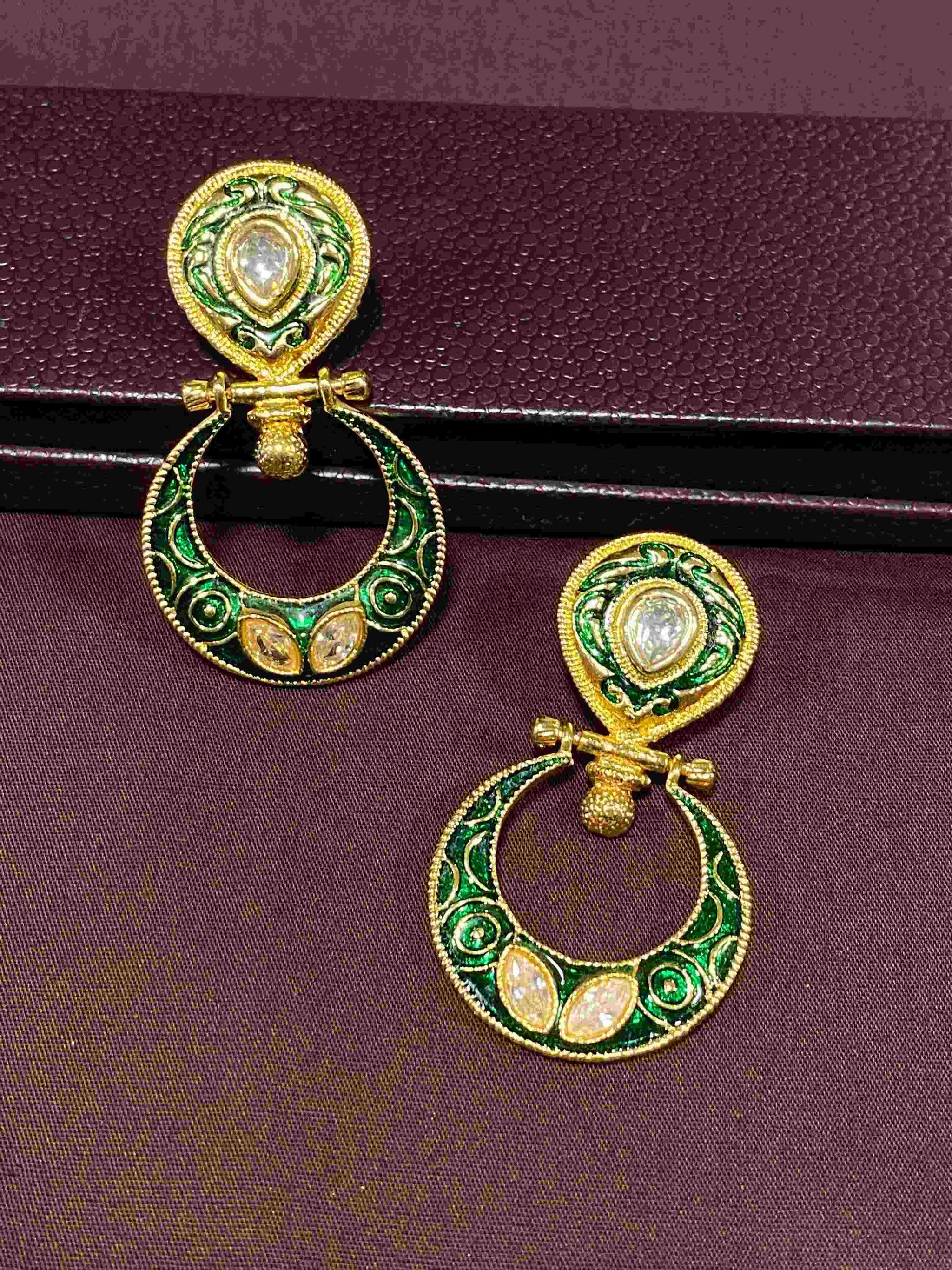 Kundan Minakari Earrings