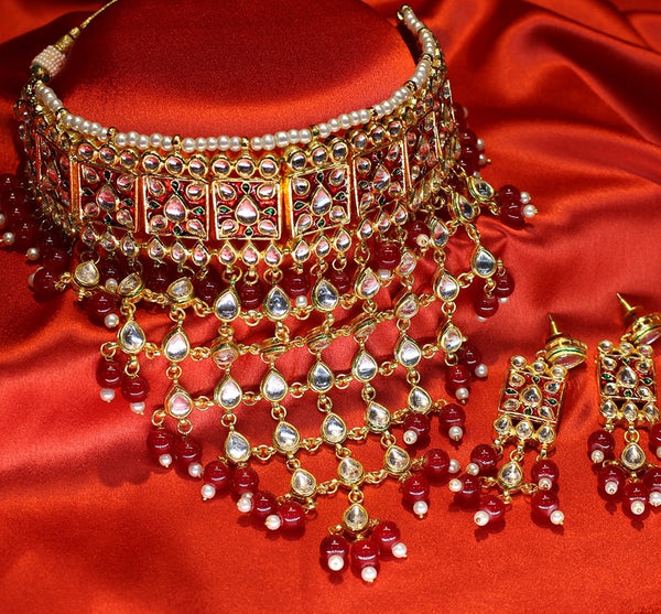 Premium Quality Dabi Kundan Choker set