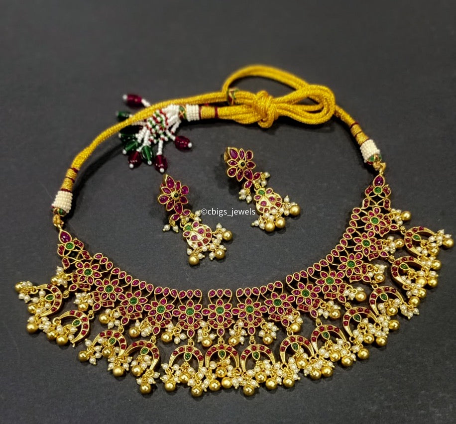 Antique Chic Semiprecious Necklace