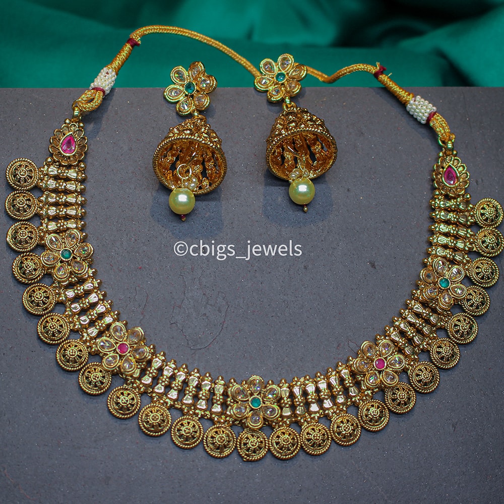 Polki necklace set